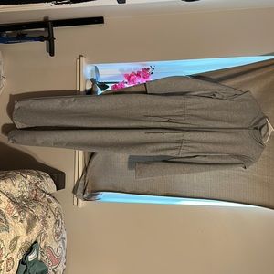 Grey draw string jumper